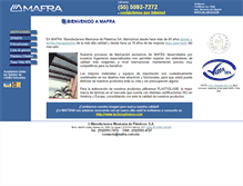 Tablet Screenshot of mafra.com.mx